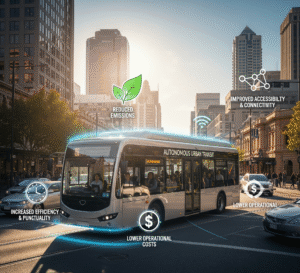 Benefits of an autonomous bus system in urban areas