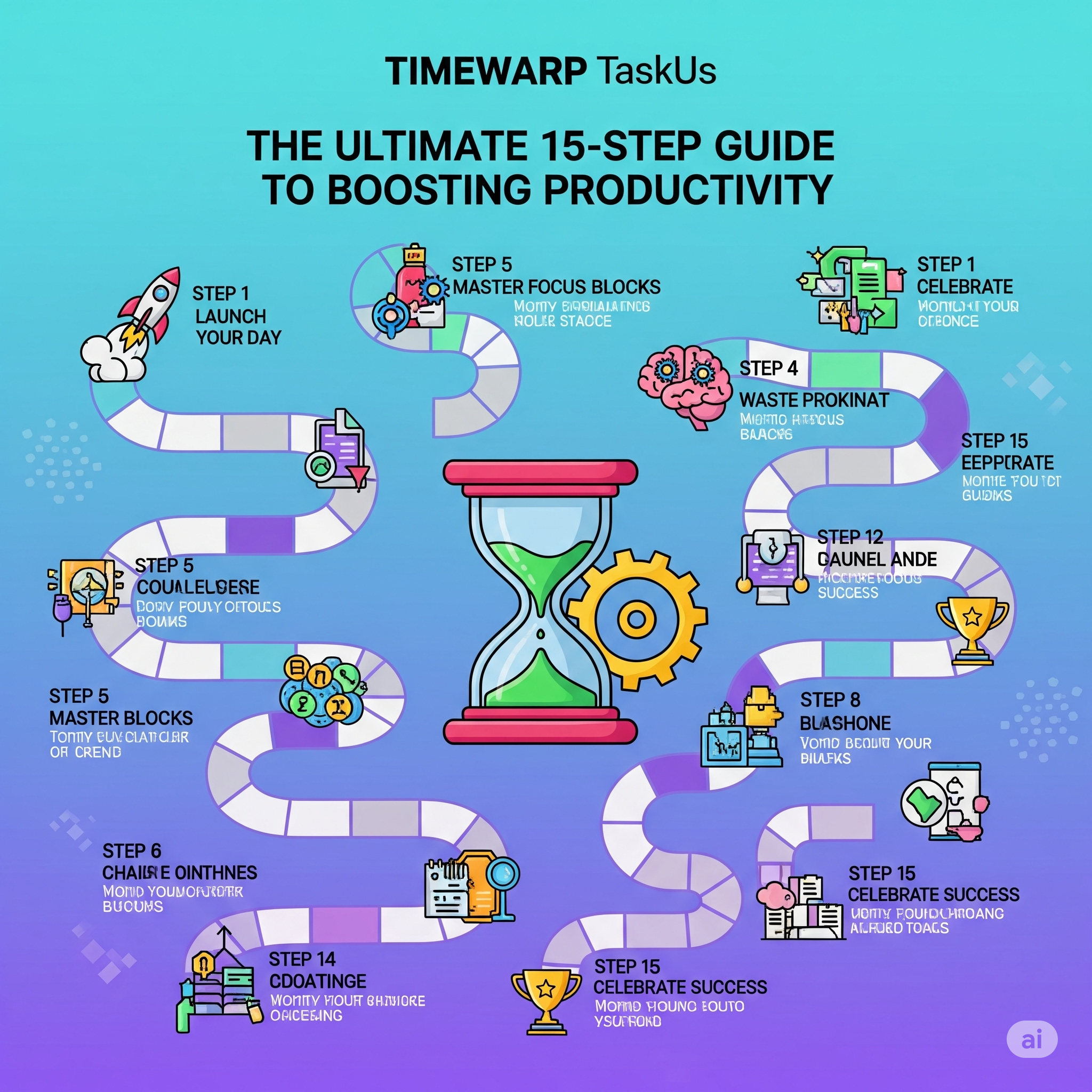 Timewarp TaskUs: The Ultimate 15-Step Guide to Boosting Productivity"